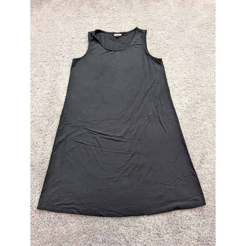 J. Jill‎ Shift Dress Women's Medium Petites Pullover Sleeveless Black Casual